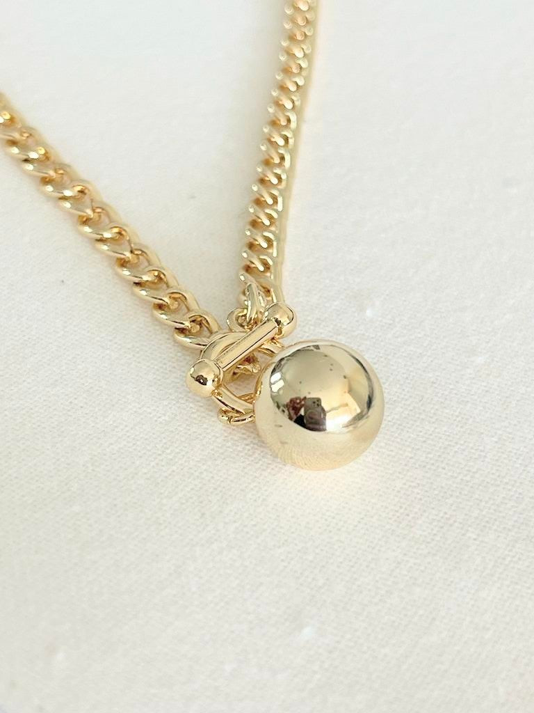 Gold Ball Necklace