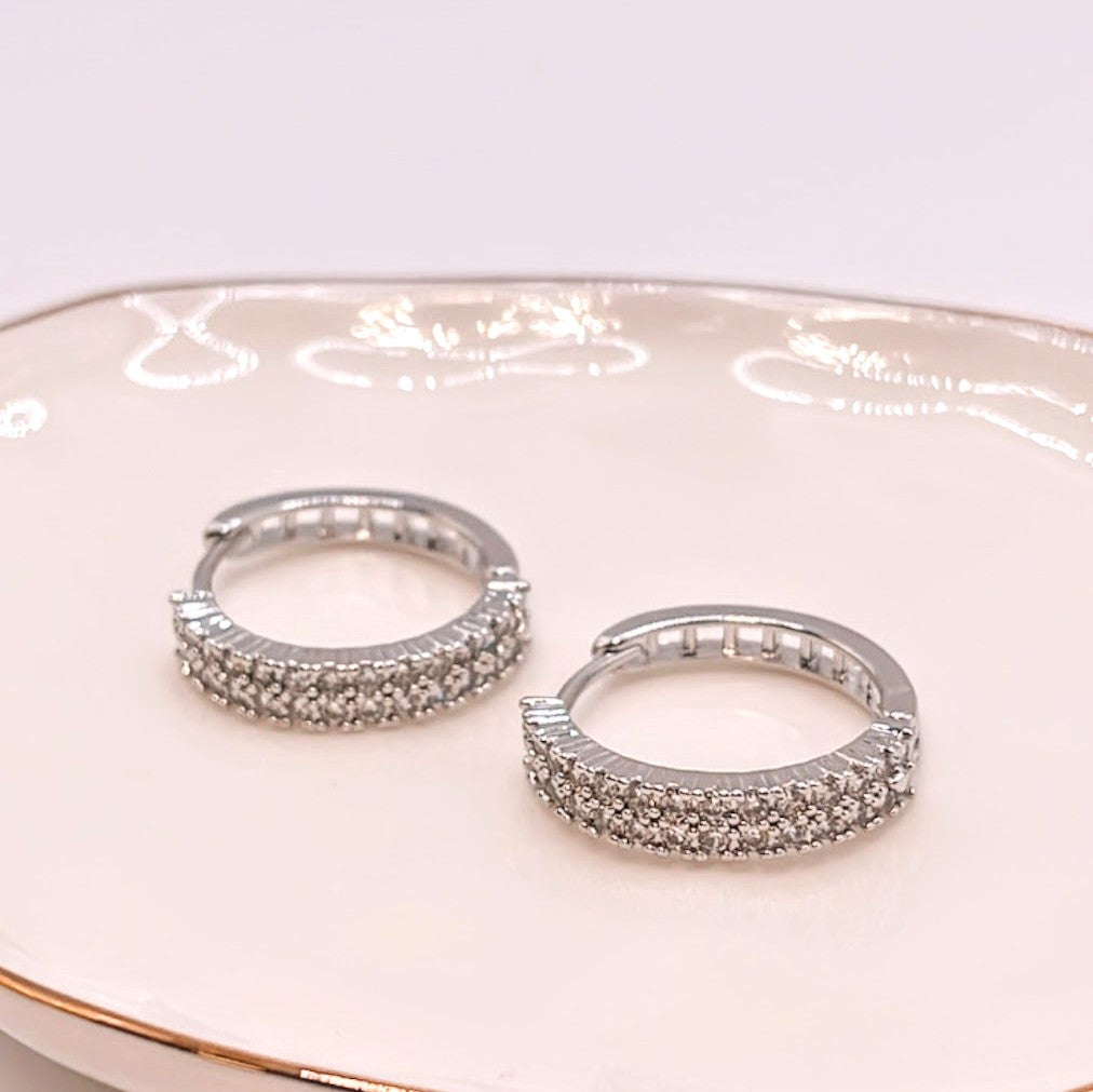 Crystal Hoop Earrings