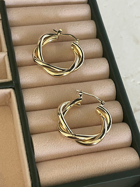 Twisty Loop Earrings