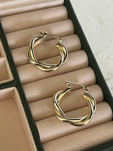 Twisty Loop Earrings