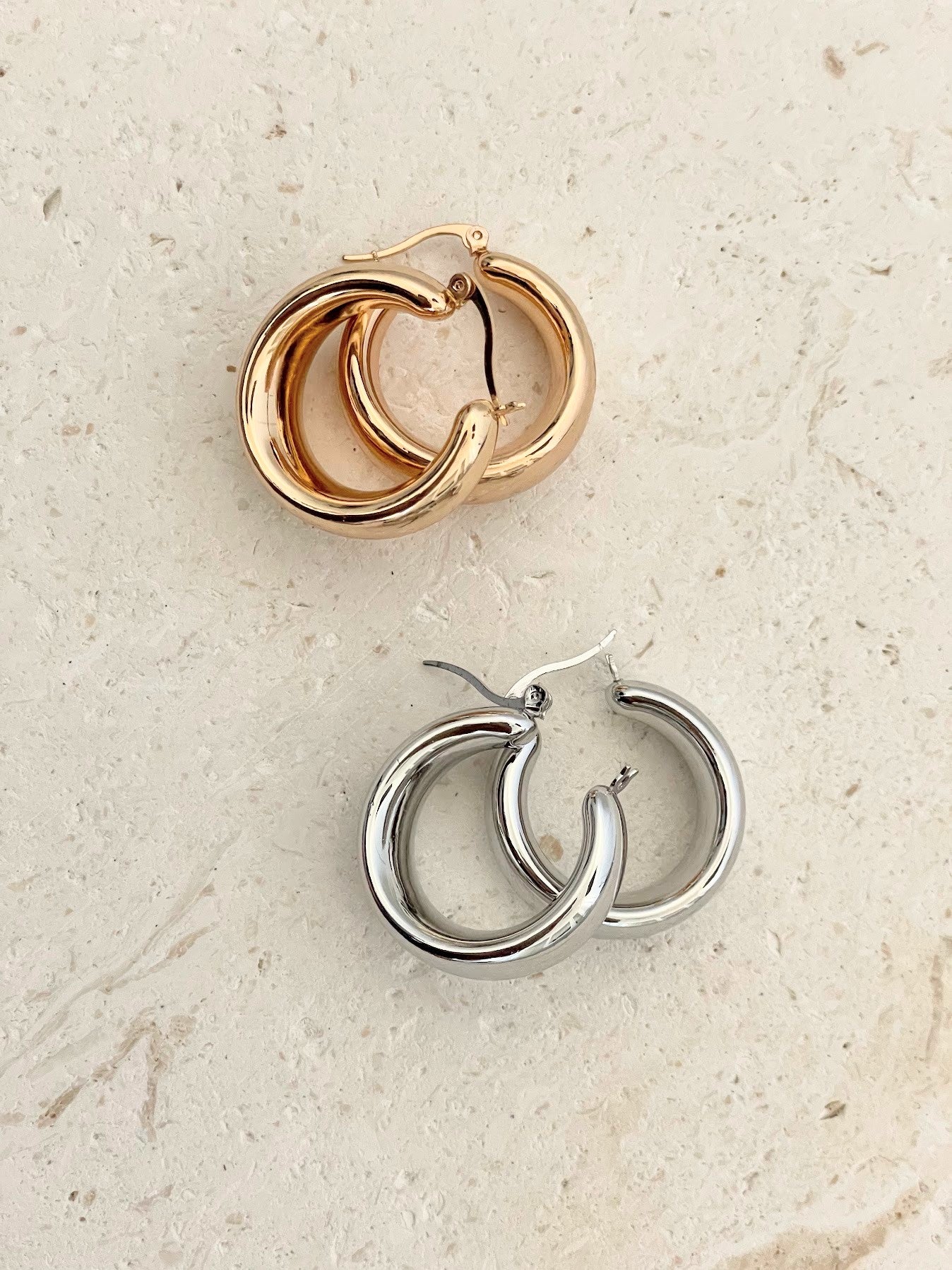 Oval Hoop Earrings