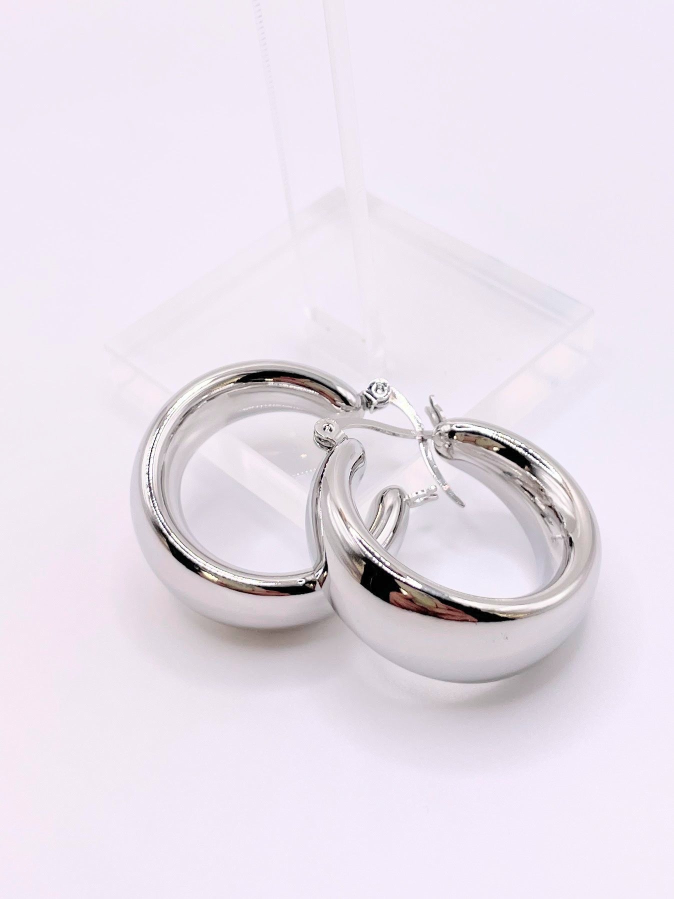 Oval Hoop Earrings