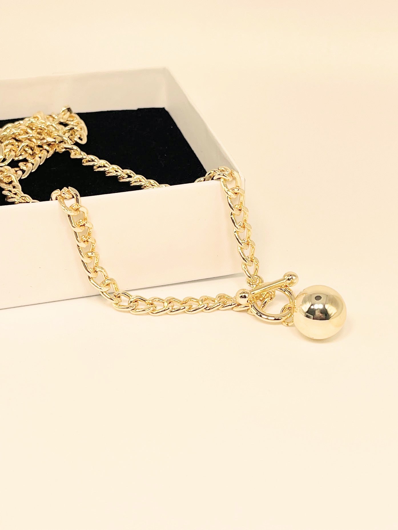 Gold Ball Necklace