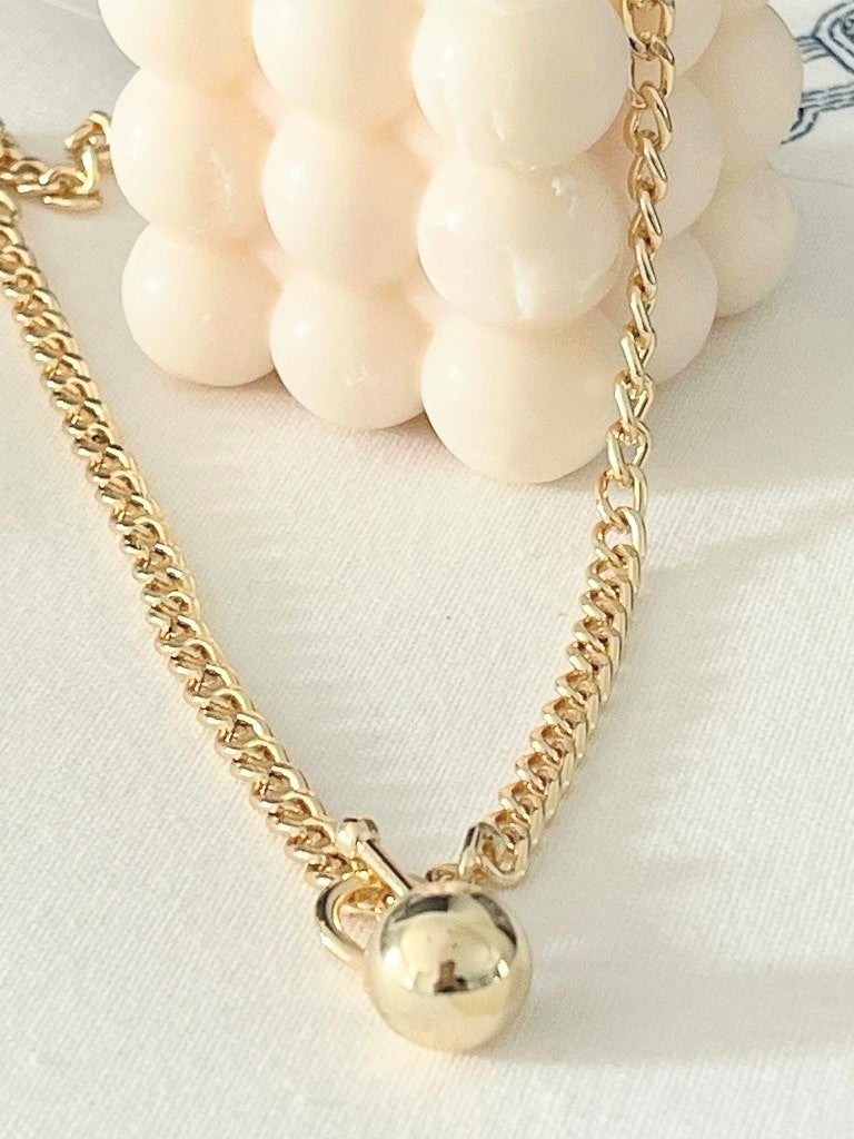 Gold Ball Necklace